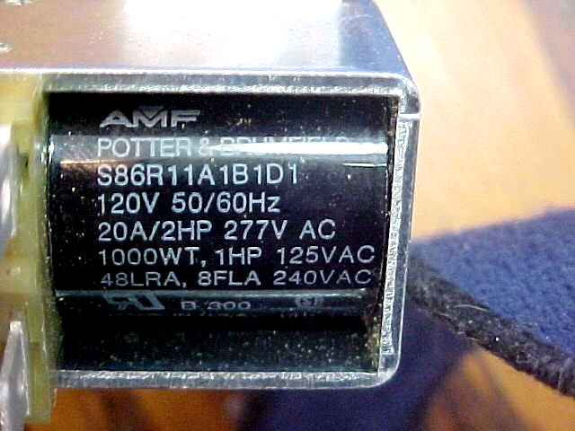 POTTER & BRUMFIELD RELAY 120V 20A S86R11A1B1D1 NEW SC