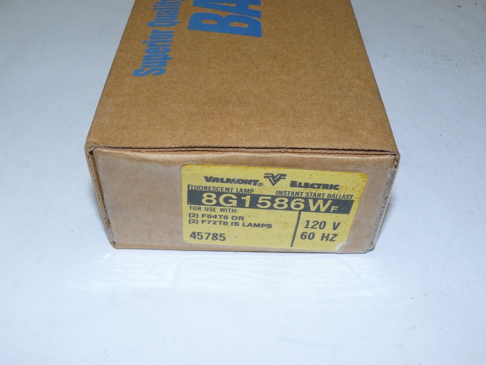 Valmont Magnetek 8G1586W 825-BR-TC-P Ballast 2-Lamp 120V (2) F64T6 or (2) F72T8