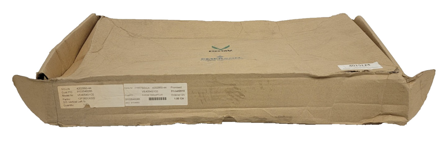 New Open Box Emerson KJ4003X1-BA1 8-W VerticalPLUS I/O Carrier Left