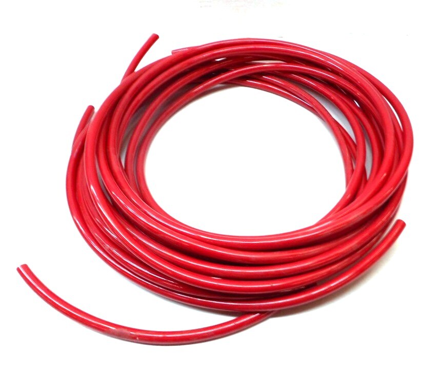 POLYETHYLENE TUBING, 54 1/2′, 3/8″ INSIDE DIAMETER, 1/2″ OUTSIDE DIAMETER, RED