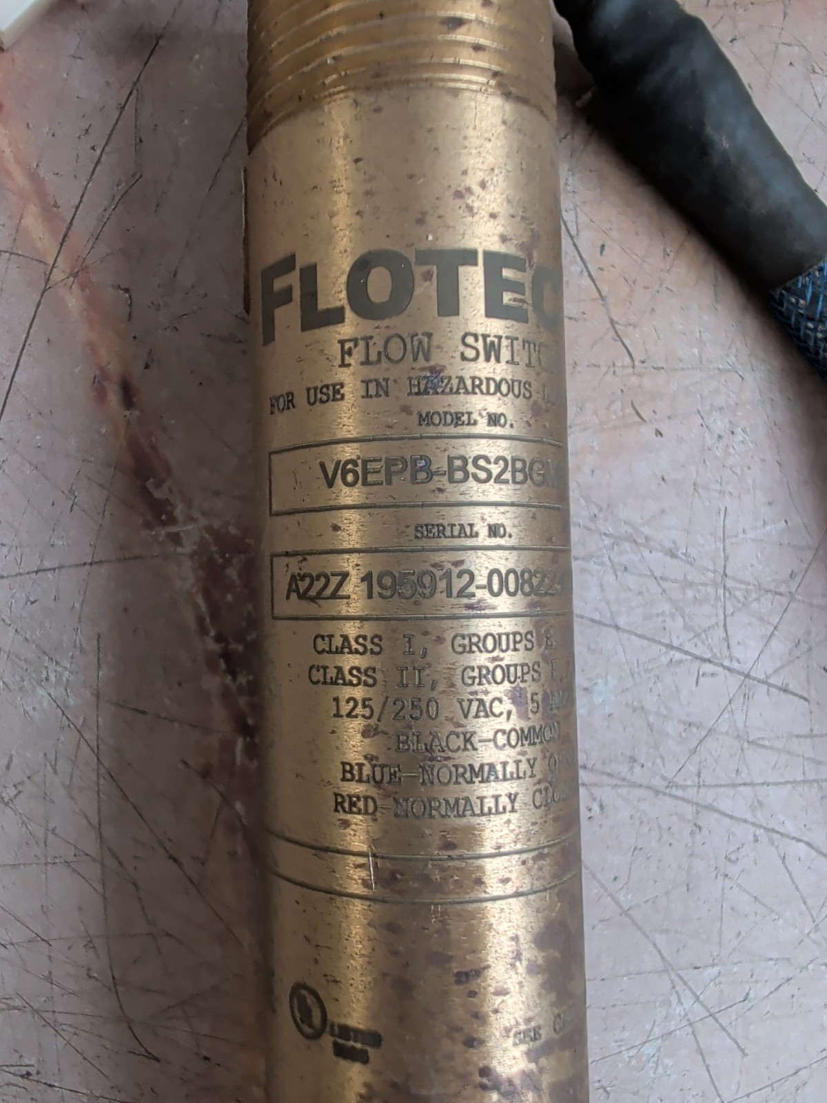 FLOTEC V6EPB-BS2BGM6 FLOW SWITCH