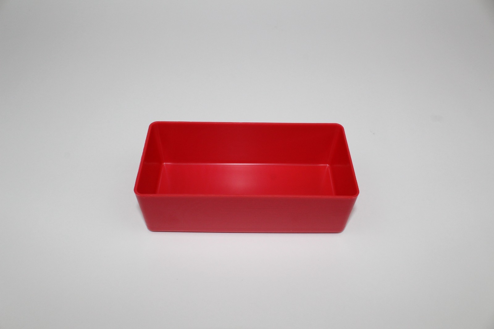 32 – 3x6x2 Red plastic drawer sorter boxes (actual depth is 1-3/4″)