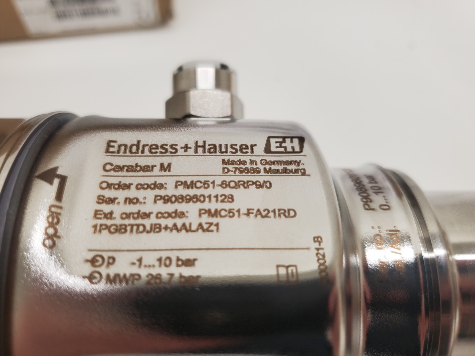 NEW IN BOX! ENDRESS+HAUSER CERABAR M PRESSURE TRANSMITTER PMC51-6QRP9/0