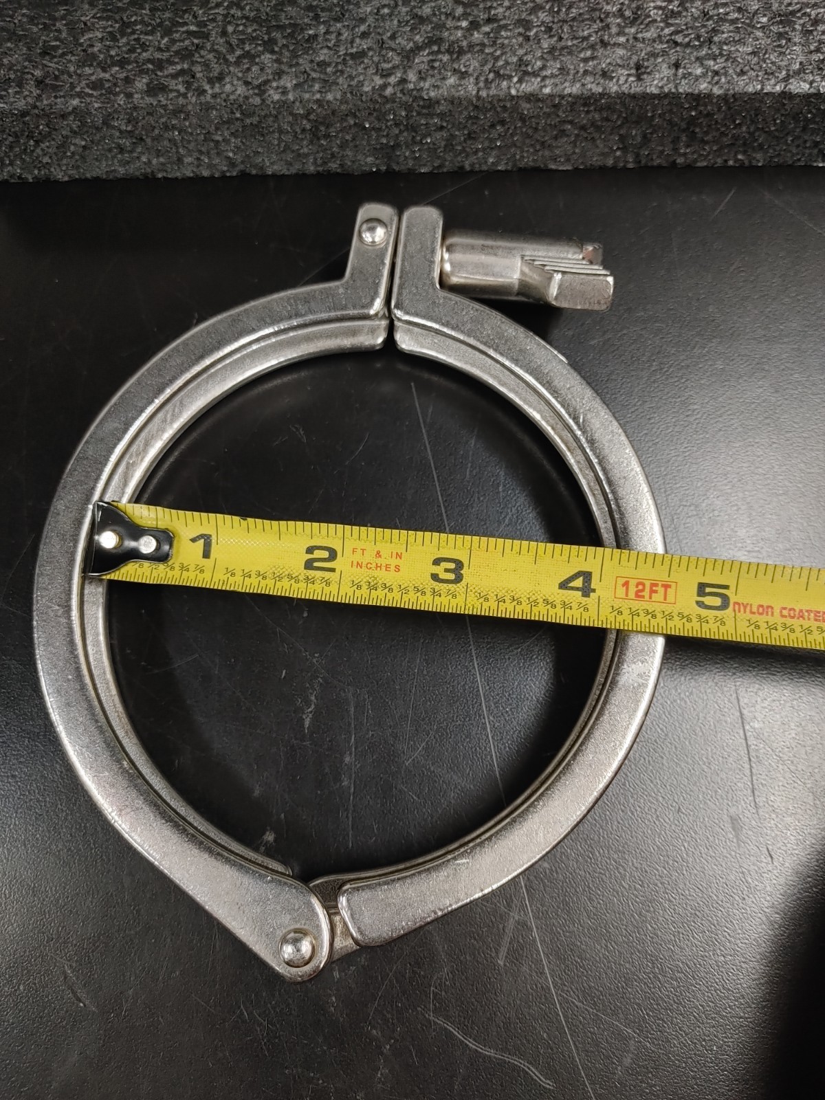 Assorted Lot of 4 Single Hinge Sanitary Tri Clamp