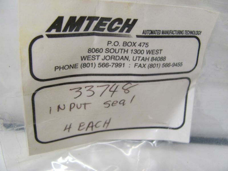 LOT OF 8 AMTECH INPUT/OUTPUT SEALS 33748 & 33749 NEW!!