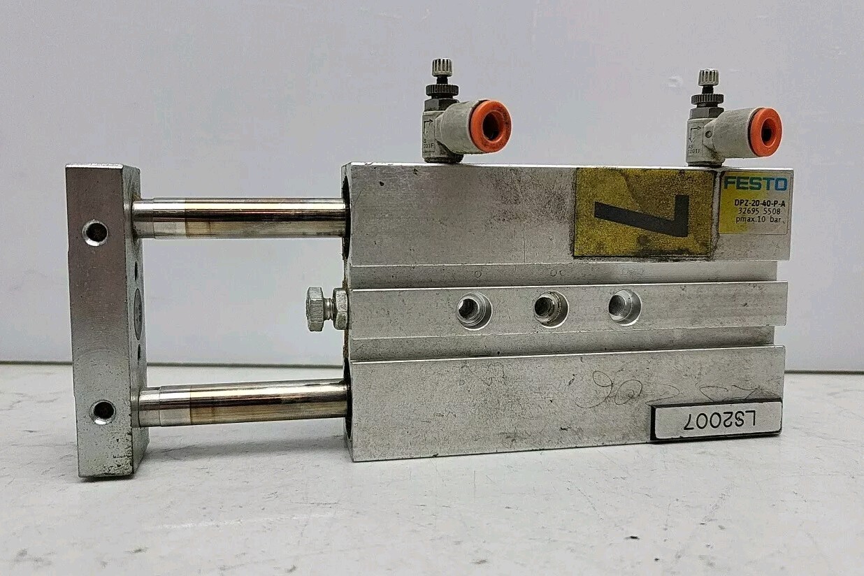 Festo DPZ-20-40-P-A Twin Cylinder Dual Piston 20mm Bore 40mm Stroke 32695 Used