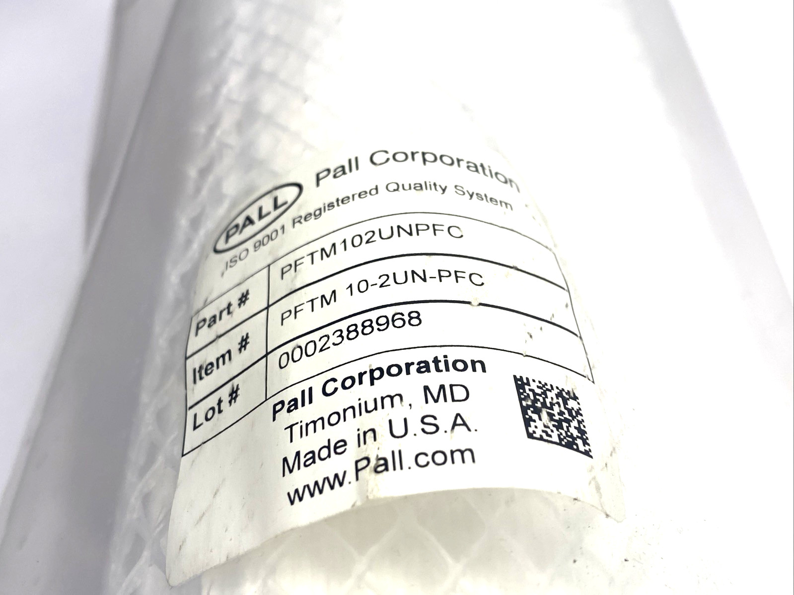 Pall PFTM102UNPFC Marksman Filter, 10µm Size 2 Bag, FSI FSPN PFTM 10-2UN-PFC