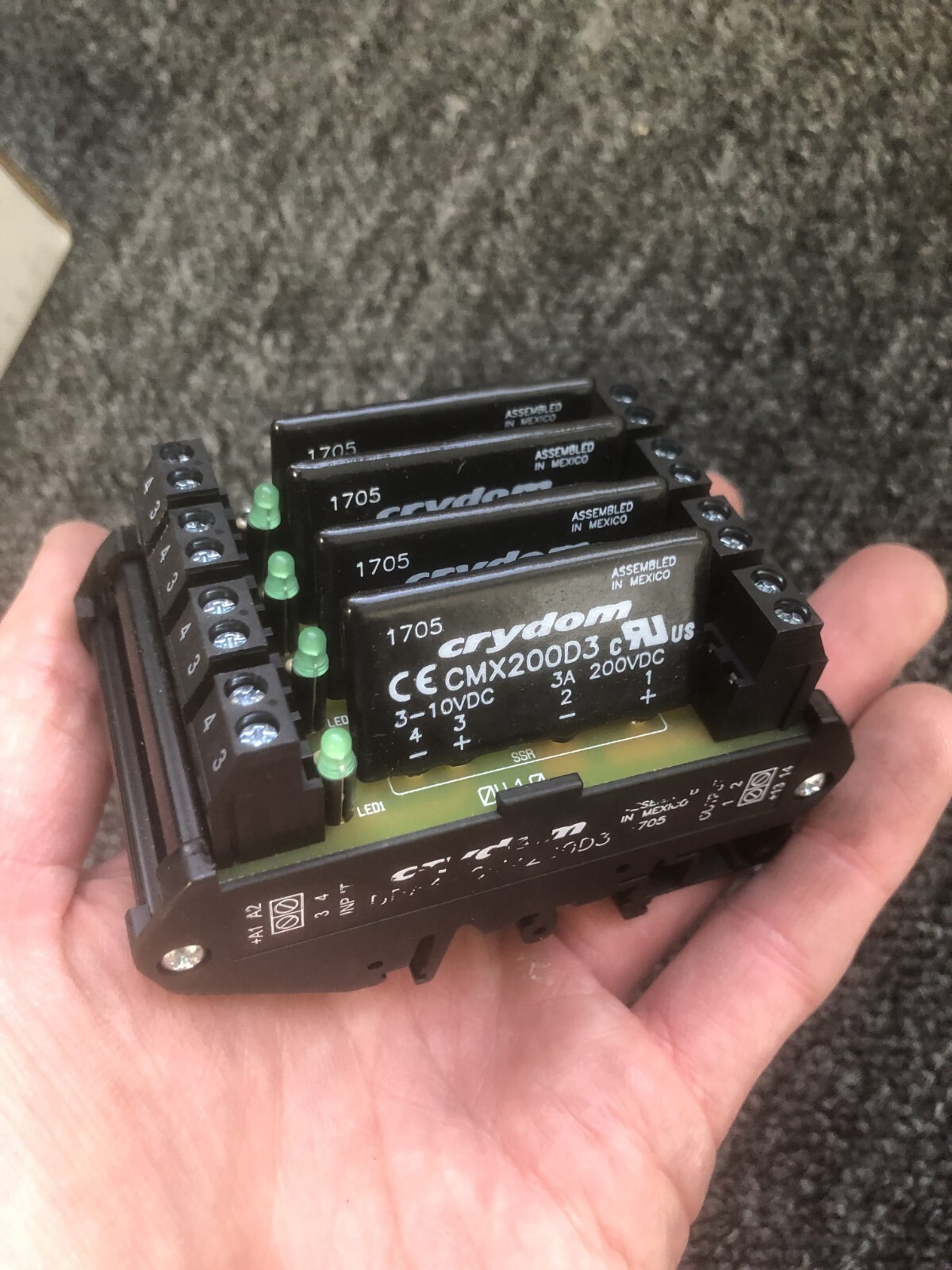 Crydom CMX200D3 Solid State Relays PCB Mount PCB SIP SSR 200VD c/3A 3-10VDC (4u)