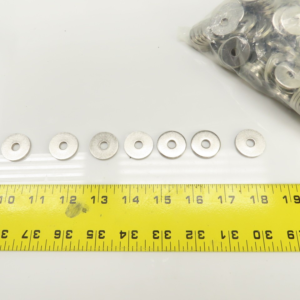 1″ OD x 1/4″ ID Stainless Steel Flat Washer 0.1125″ + / – Thick Lot Of 1000+