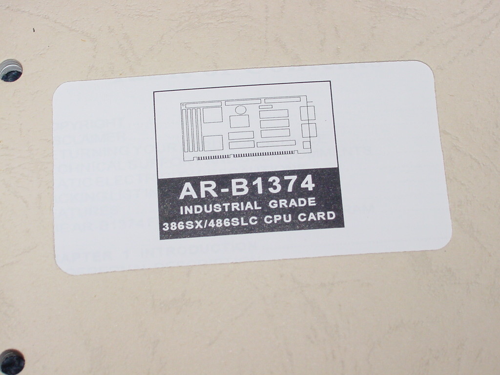 Gretag Imaging Synex Box, 68-339002-005, AR-B1374 CPU Card 386SX-486SLC NEW!