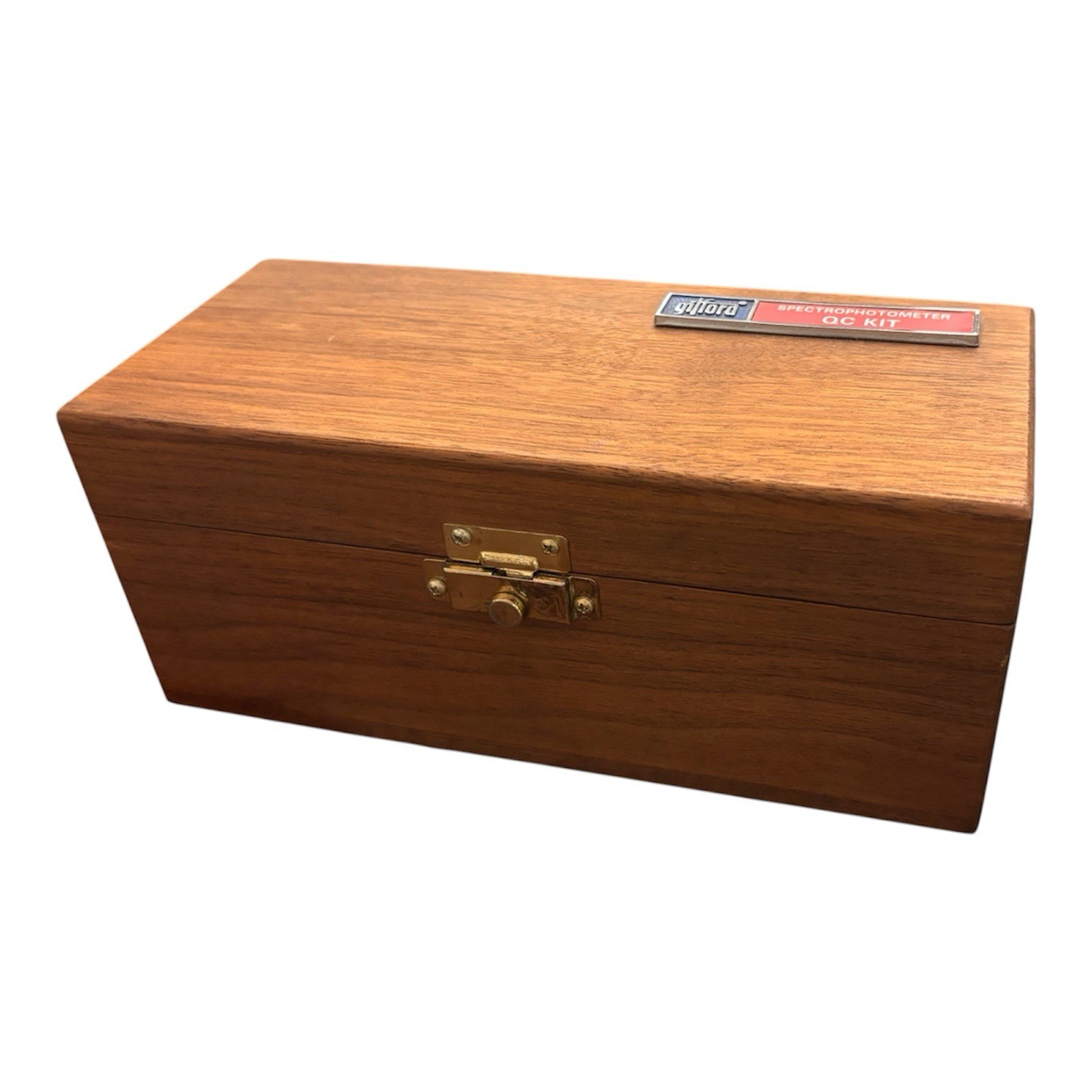 Gilford Spectrophotometer QC Kit Vintage Calibration Standards Wood Case