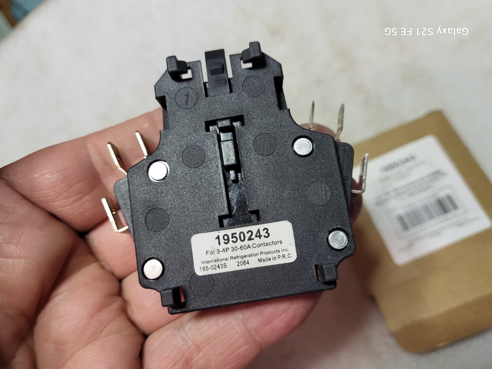 IRP 1950243 Contactor Auxiliary Switch for 3-4P 30-60A Contactors