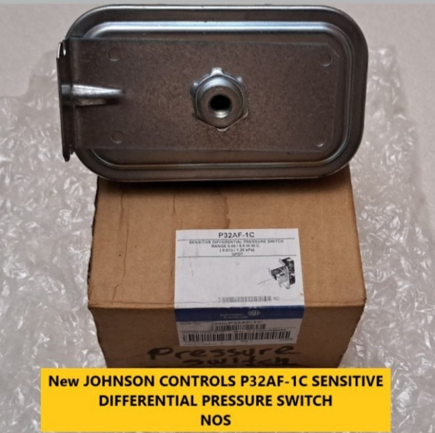 New JOHNSON CONTROLS P32AF-1C SENSITIVE DIFFERENTIAL PRESSURE SWITCH NOS
