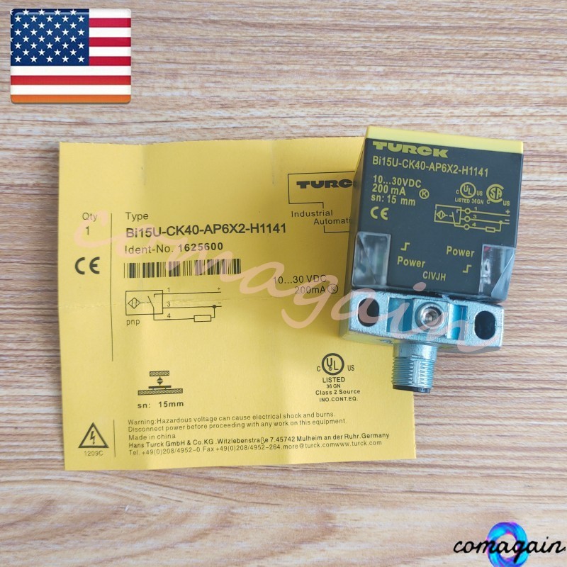 15mm For Turck Bi15U-CK40-AP6X2-H1141 10-30VDC 200mA Proximity Switch Sensor
