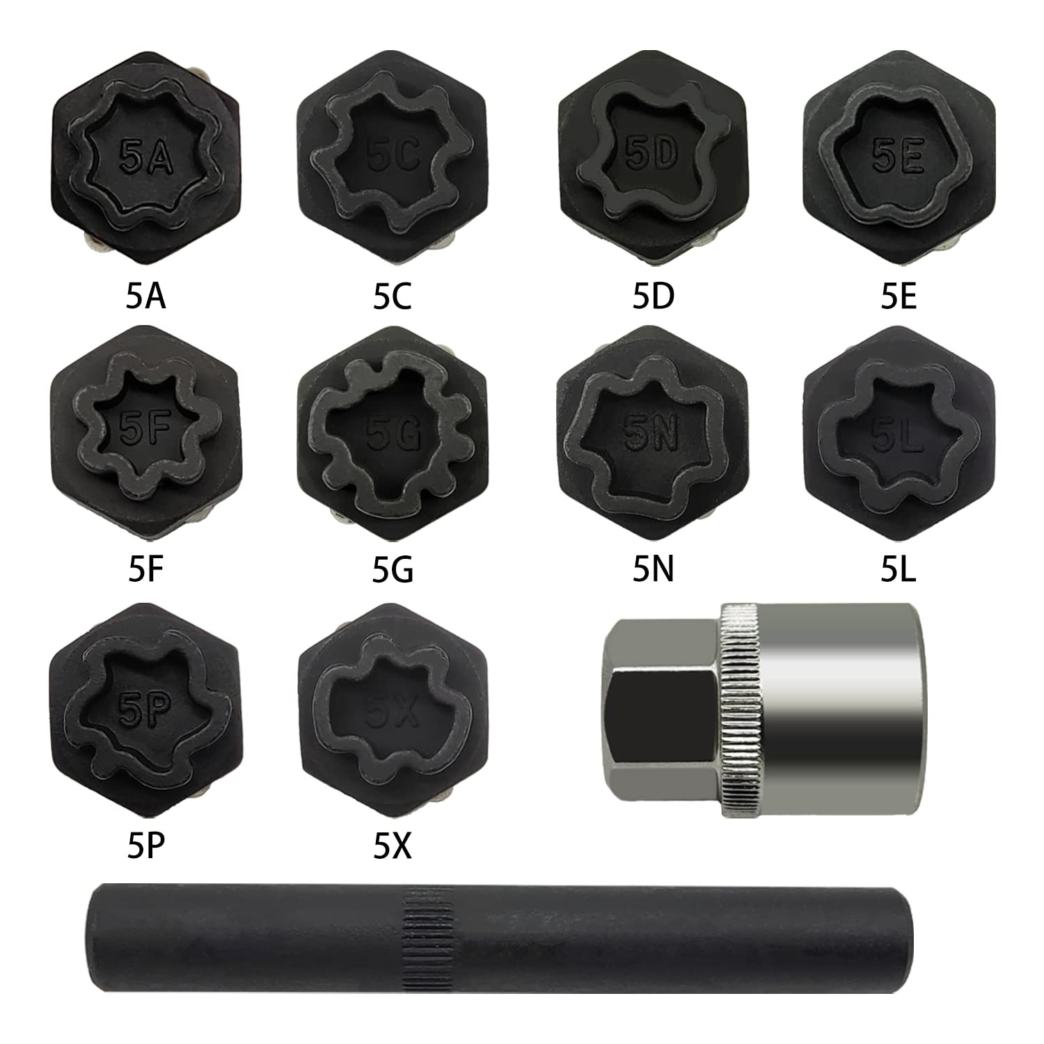 12PCS Wheel Locking Nut Key Kit – Compatible with Mercedes-Benz Vehicles