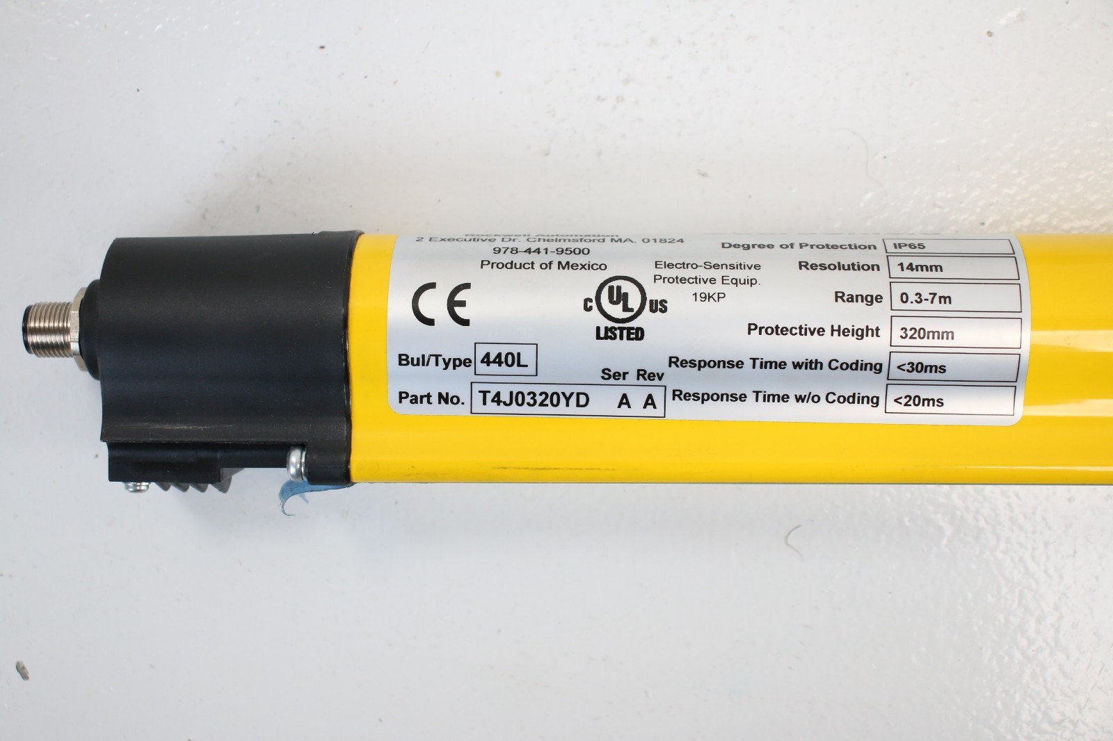 Allen-Bradley GuardMaster GuardShield Safety Light Curtain 440L-T4J0320YD