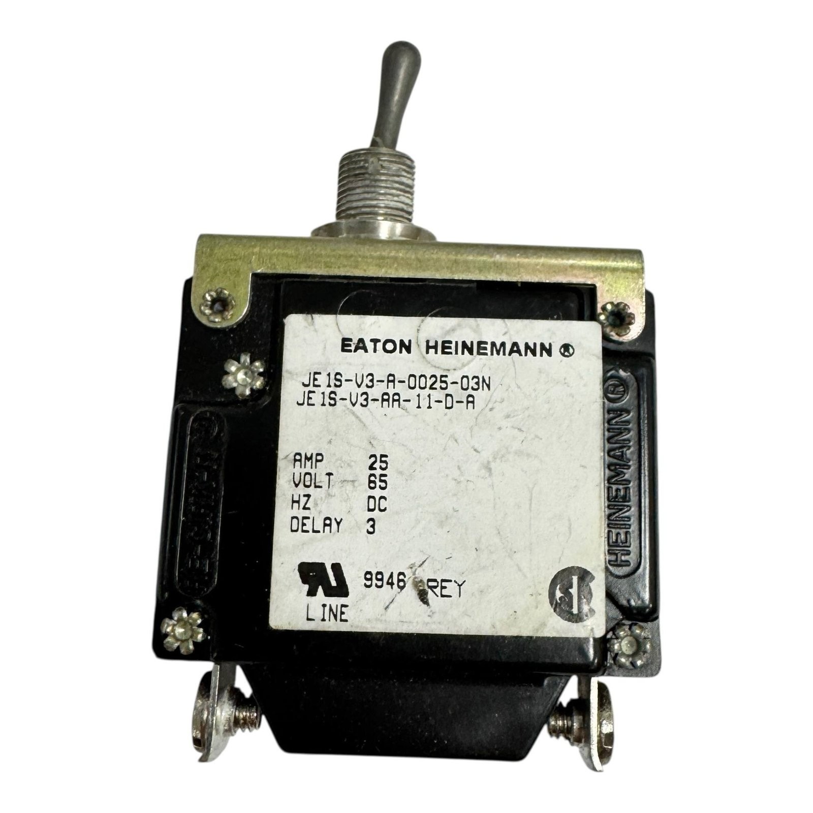 JE1S-V3-AA-11-D-A Eaton Heinemann Circuit Breaker SPST 25A 65V