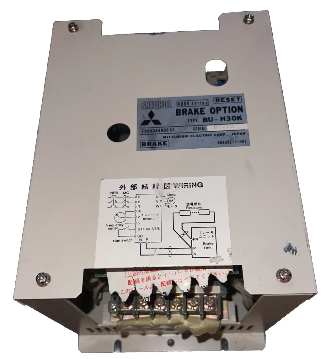 MITSUBISHI BU-H30K TD840A490G53 FREQROL 400V SERIES BRAKE OPTION