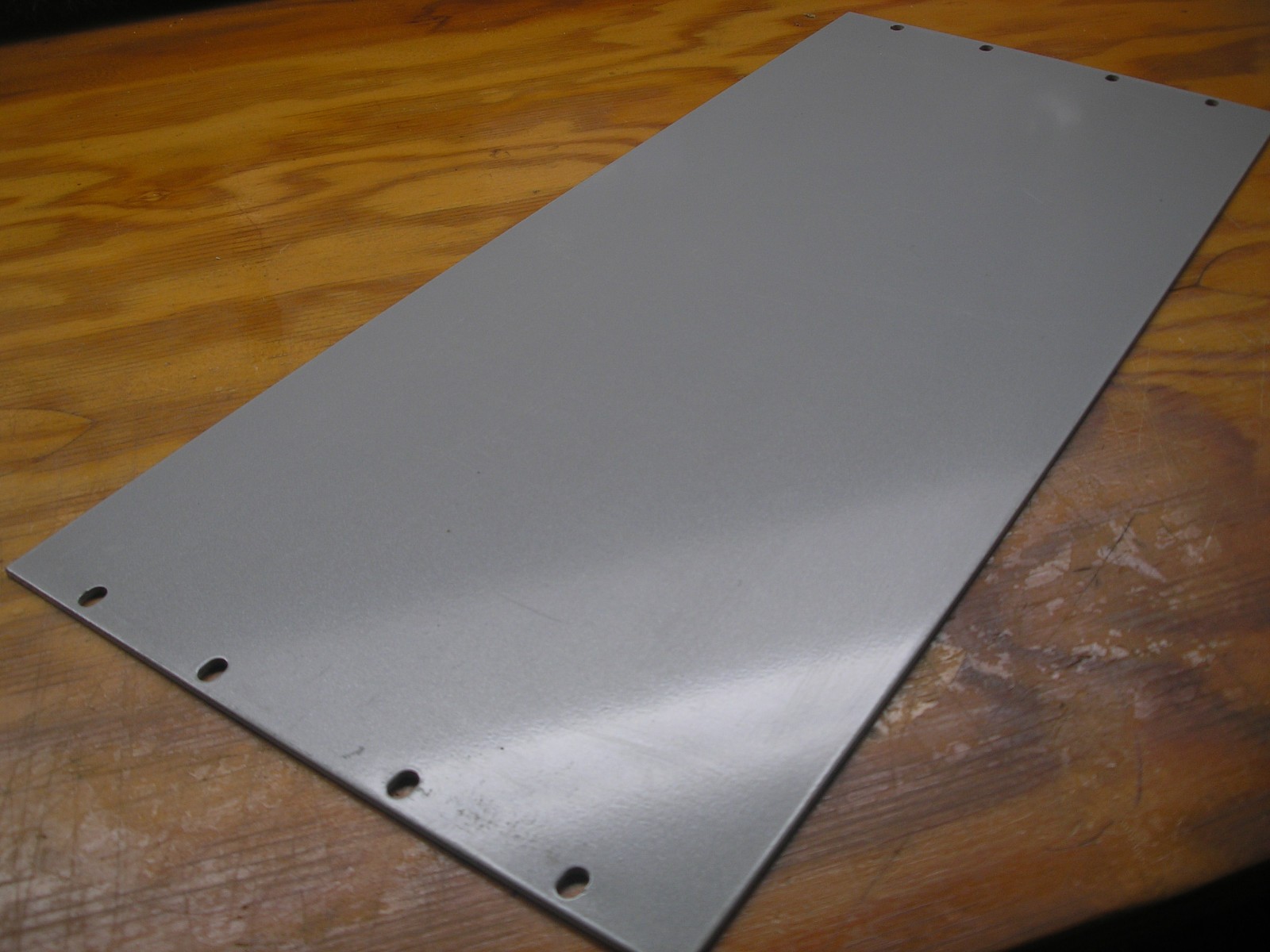 Hard to Find -BUD Aluminum Rack Panel Blank 10-1/2″ x 24″ x 1/8″ Metallic Gray