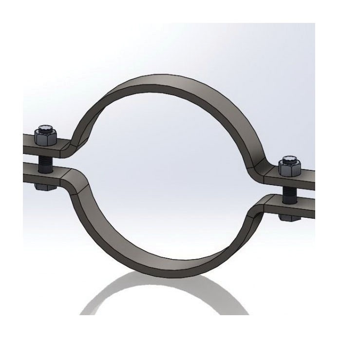 Empire Industries 50B0800 8″ Carbon Steel Riser Clamp for Pipe
