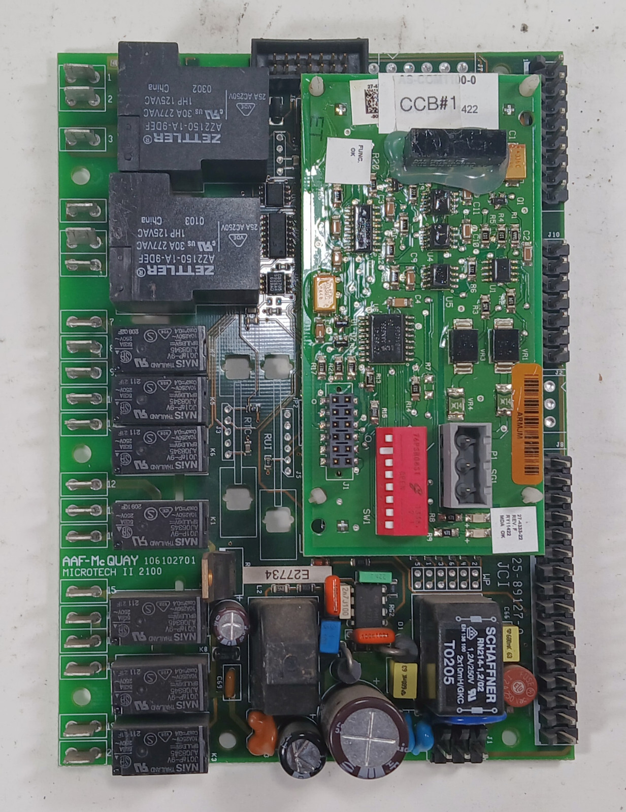 1 USED AAF MCQUAY 106102701 25-89127-0 HVAC CONTROL BOARD ***MAKE OFFER***