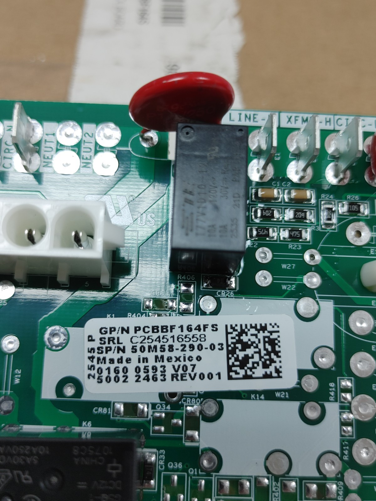 White-Rodgers PCBBF164FS Furnace Control Circuit Board