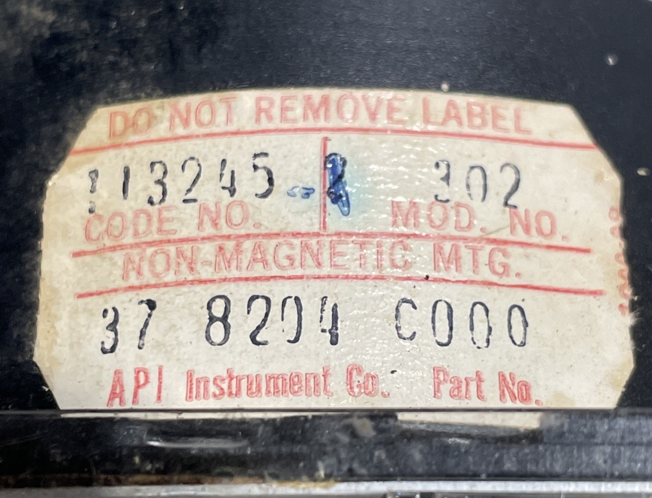 API INSTRUMENTS 37 9204 C000 Type J Thermocouple Temp Meter 0-1000 F / 540C
