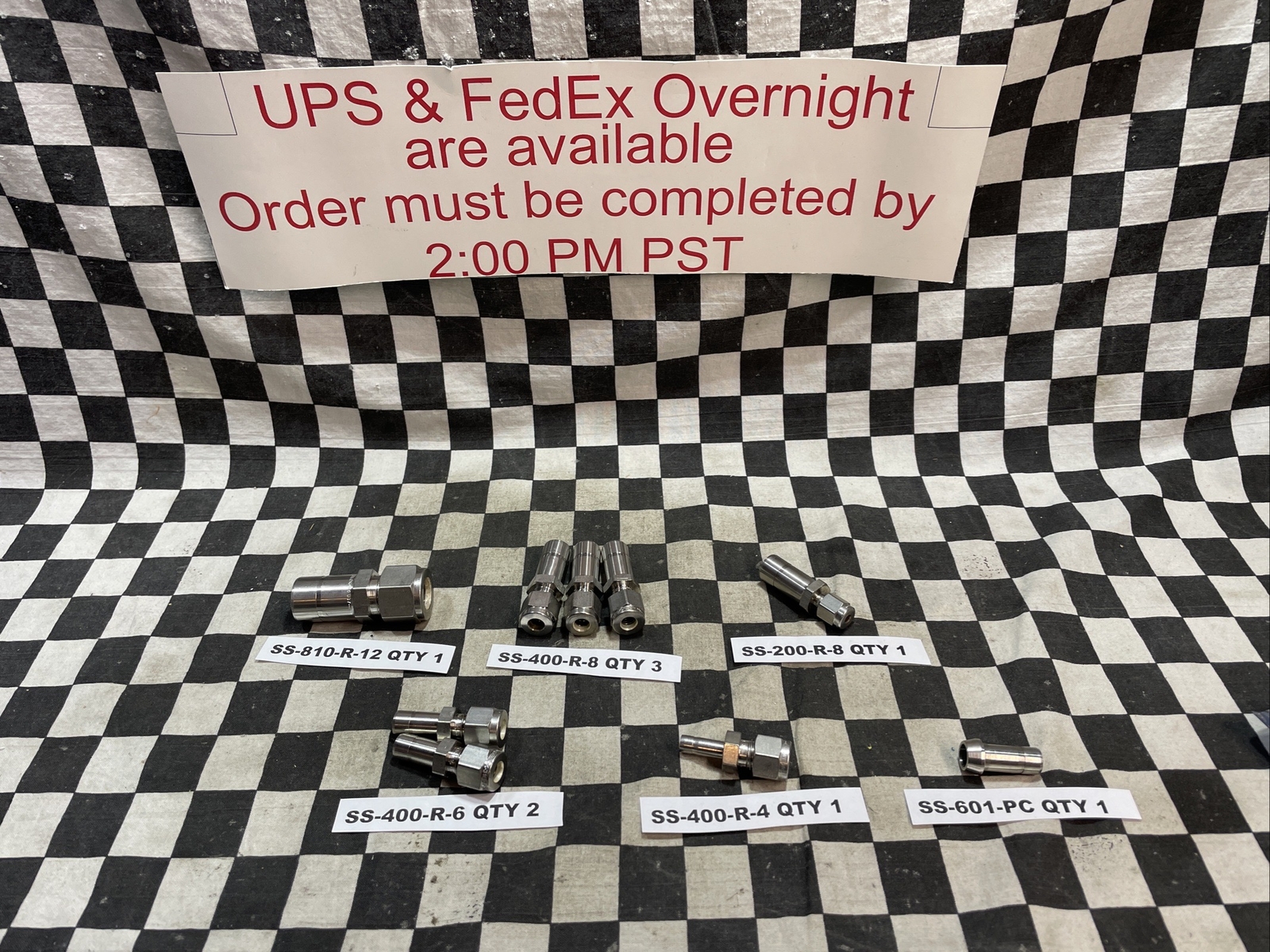 SS-810-R-12 SS-400-R-8 SS-200-R-8 SS-400-R-6 SS-400-R-4 SS-601-PC LotOf9#1639F22