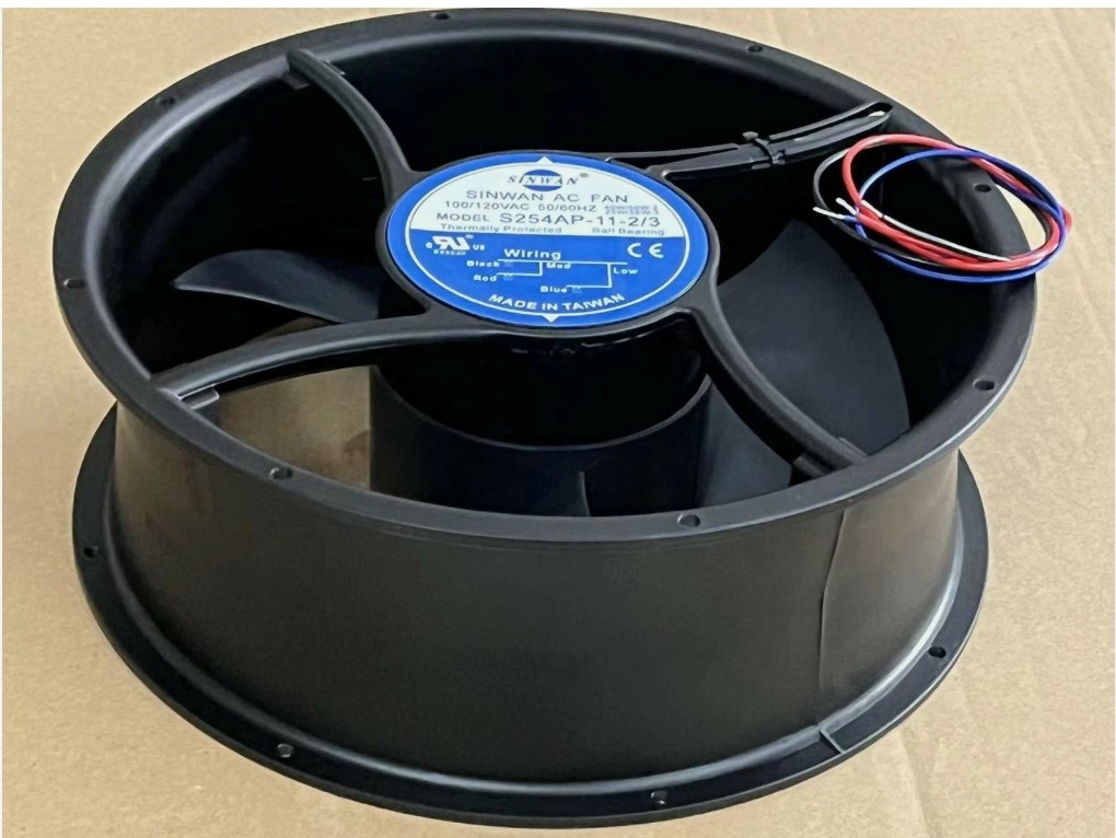 For Sinwan AC fan S254AP-11-2/3 110V 3-wire cooling 620/470CFM 1900/1450 RPM