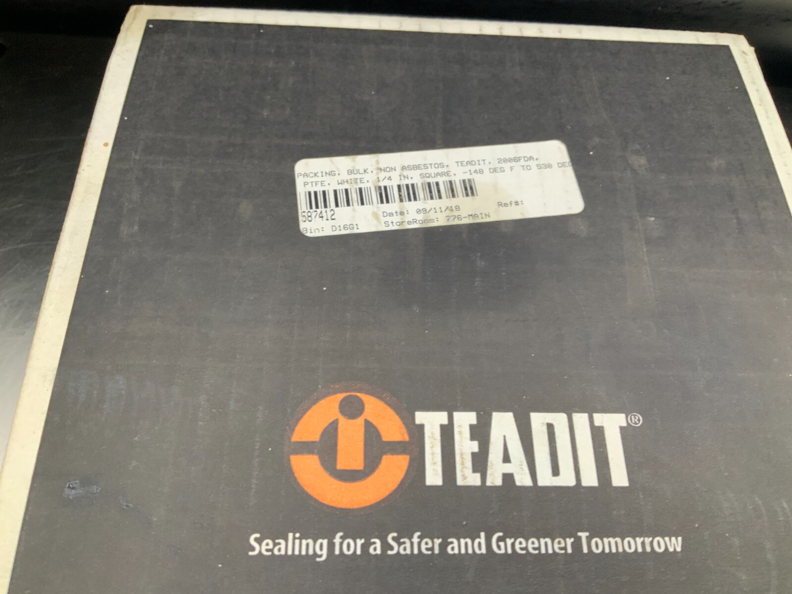 Teadit P2006.14 2006 Braided Packing Lubed PTFE 1/4″ , 5# Spool