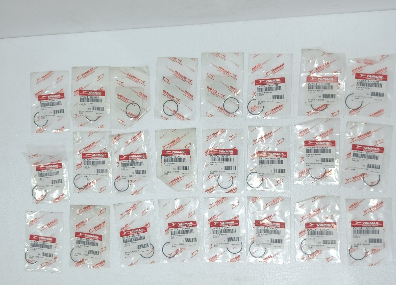 YANMAR 27324-160620 CIRCLIP GENUINE PARTS MADE IN JAPAN LOT OF 24 PCS FAST SHIP