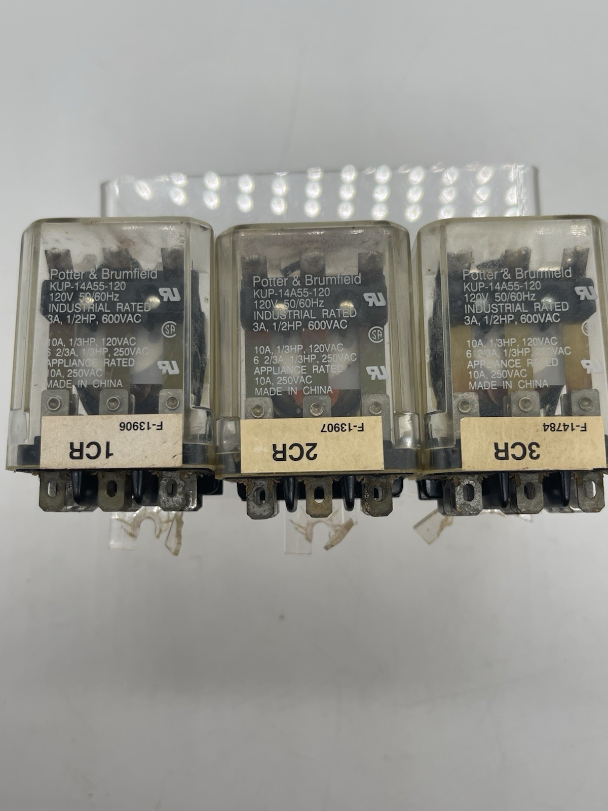 Potter & Brumfield KUP-14A55-120V AC Relay 120VAC 1/2hp Hobart C44a Parts