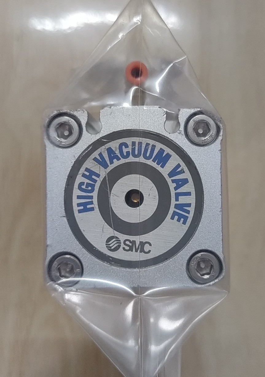 SMC XLA-25-X658 Pneumatic High Vacuum Angle Valve, NW25/KF25, Normally Closed