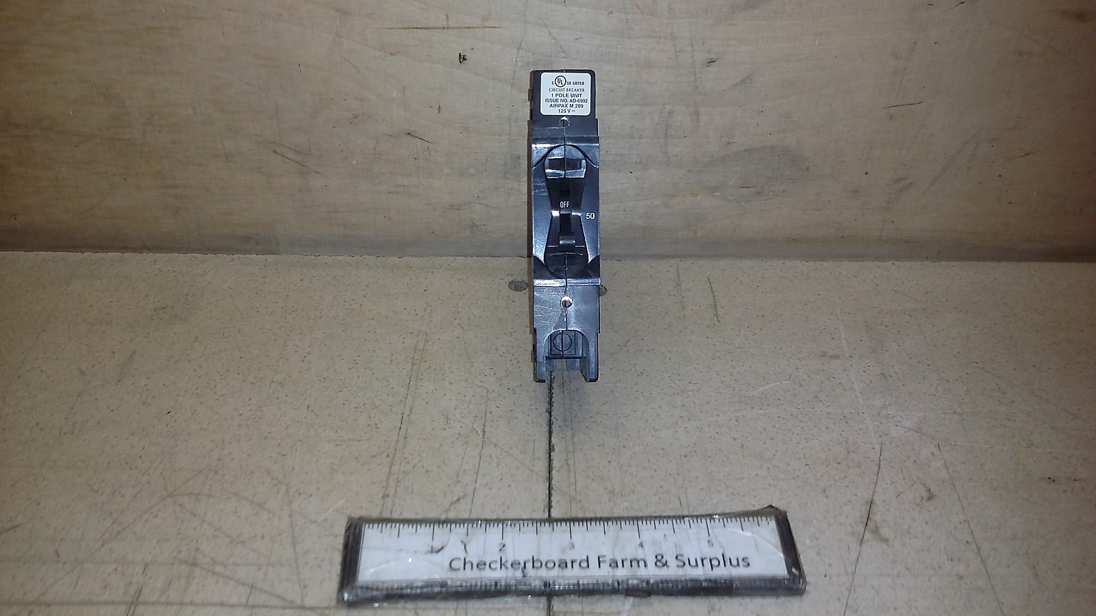 NOS Airpax Sensata Circuit Breaker 209-1-1-53-2-9-50 LR26229 1 Pole 50A 125-VDC