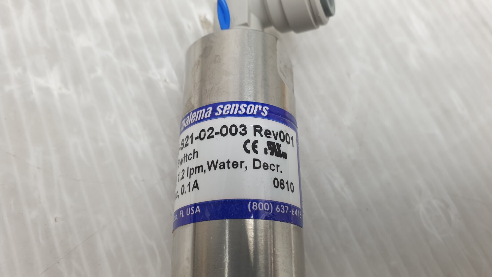 Malema Sensors M-60-S21-02-003 Rev 001, AMS GreenLight XPS 0133-1260