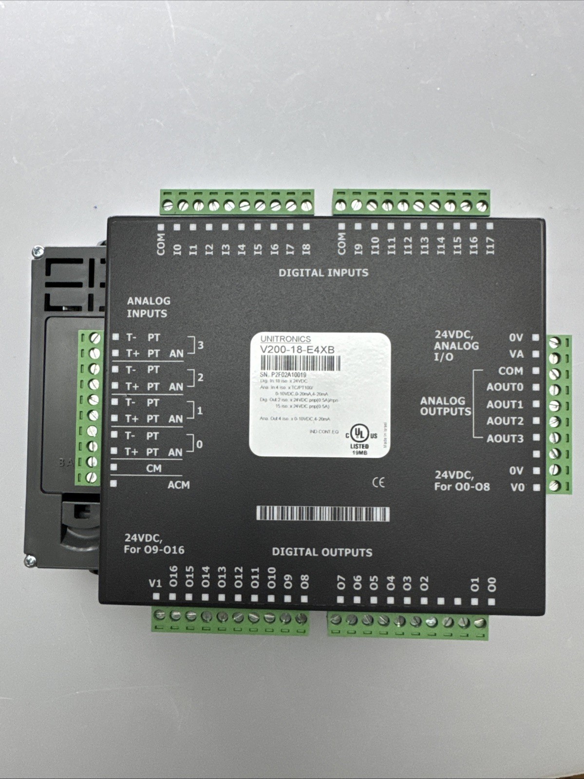 UNITRONICS V570-57-T20B-J / V200-18-E4XB