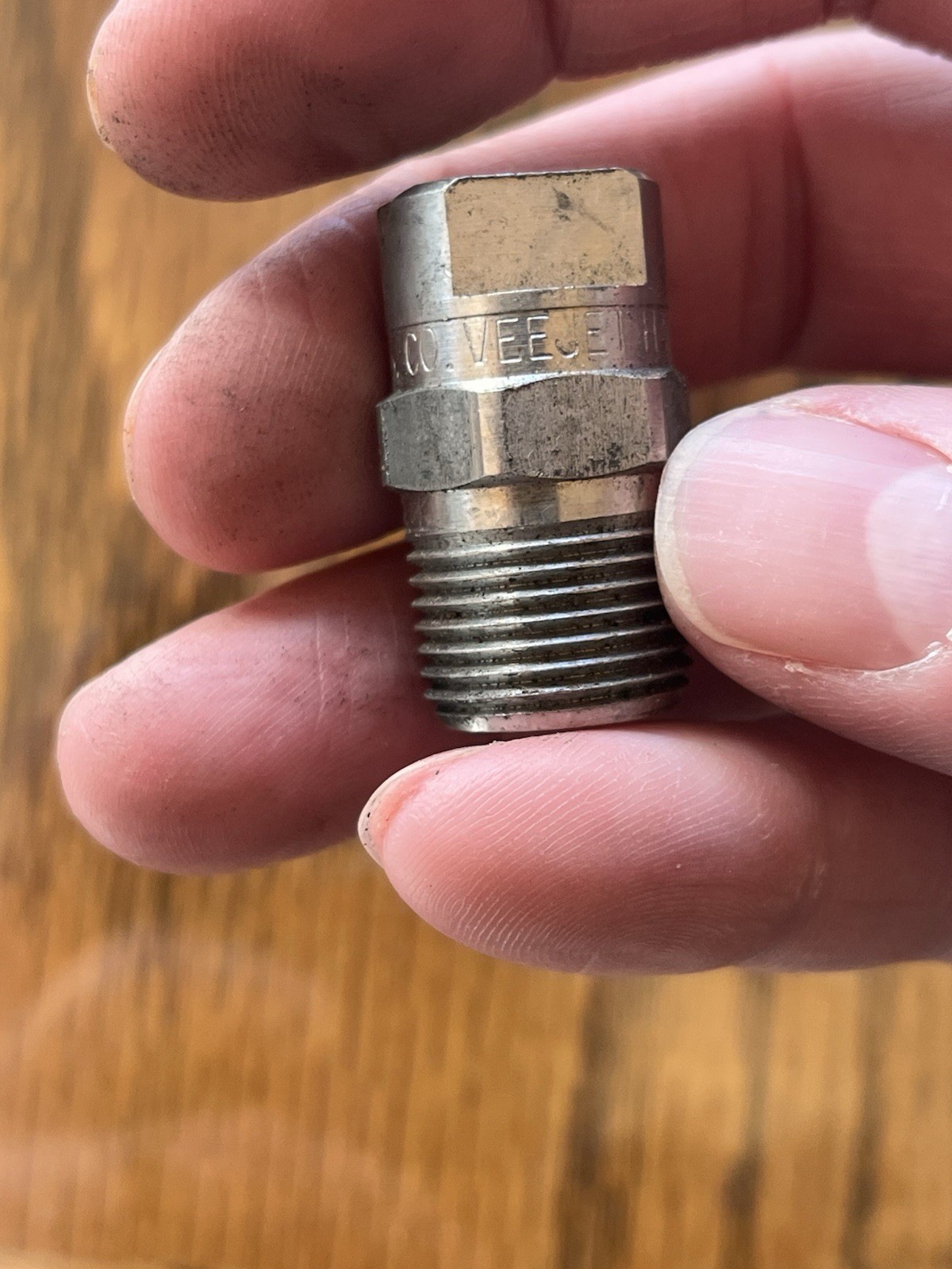 LOT S.S. Co. VEEJET H3/8U Air Nozzles 316SS Mod 5070