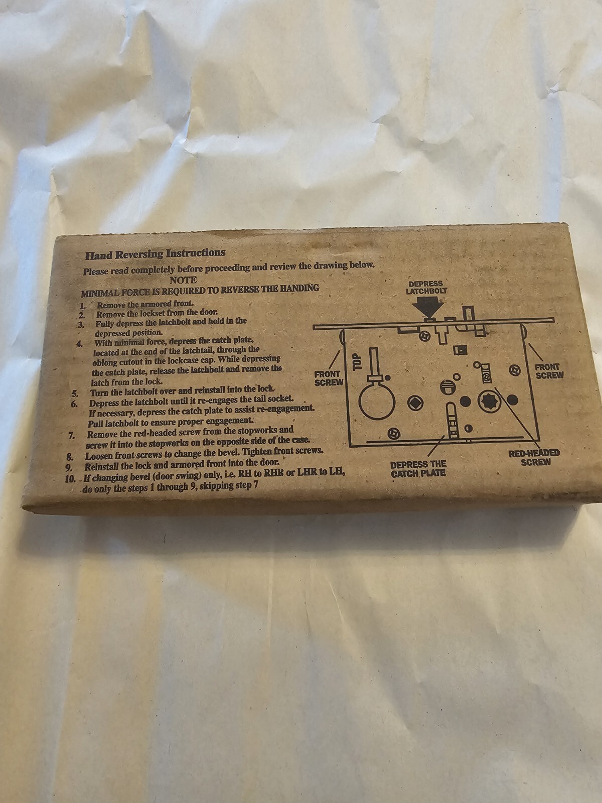 Arrow AM11LH-LB.FI Lock Body, For AM11 Mortise Locks