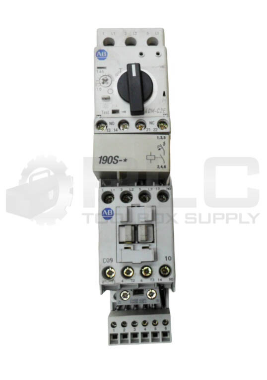 ALLEN BRADLEY 190S-AND2-CB16C /A STARTER W/ 100-C09*10 /A W/ 140M-C2E-B16 /A