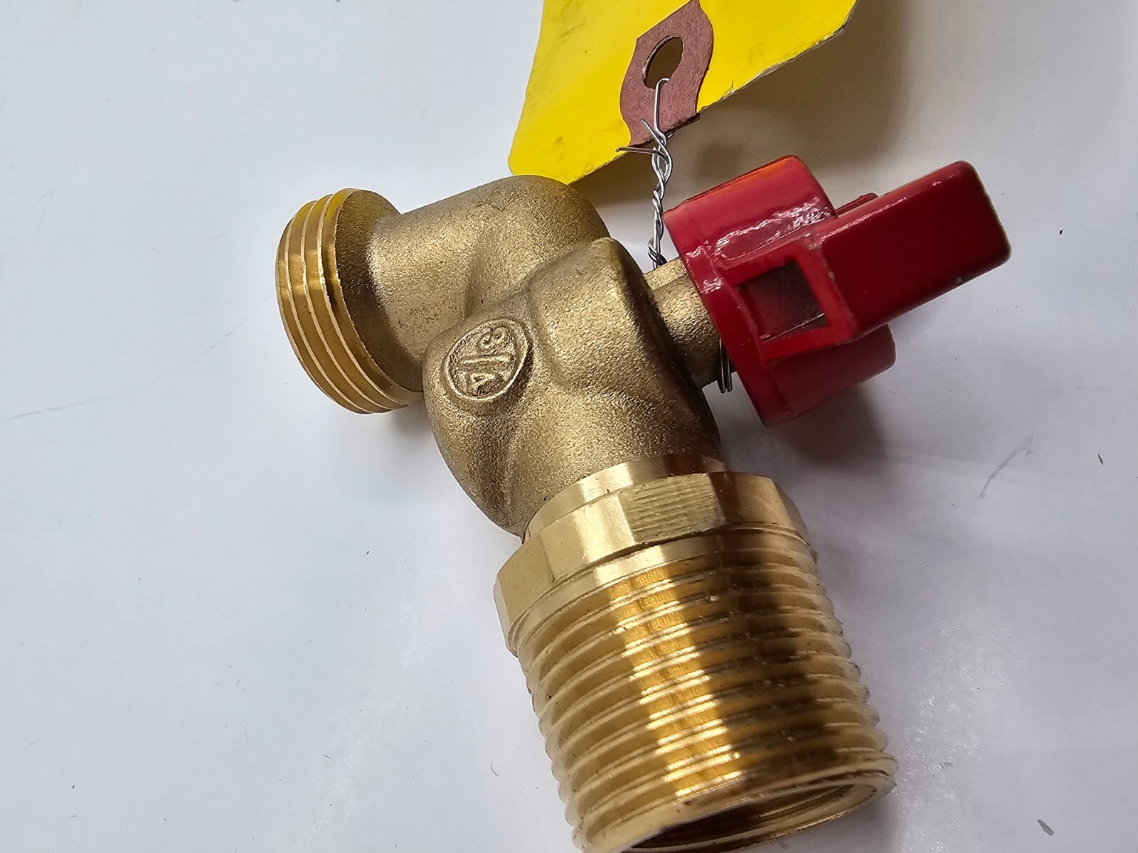 (QTY 2) 3/4″ Brass Ball Valve Hose Bibb Brass Male NPT inlet