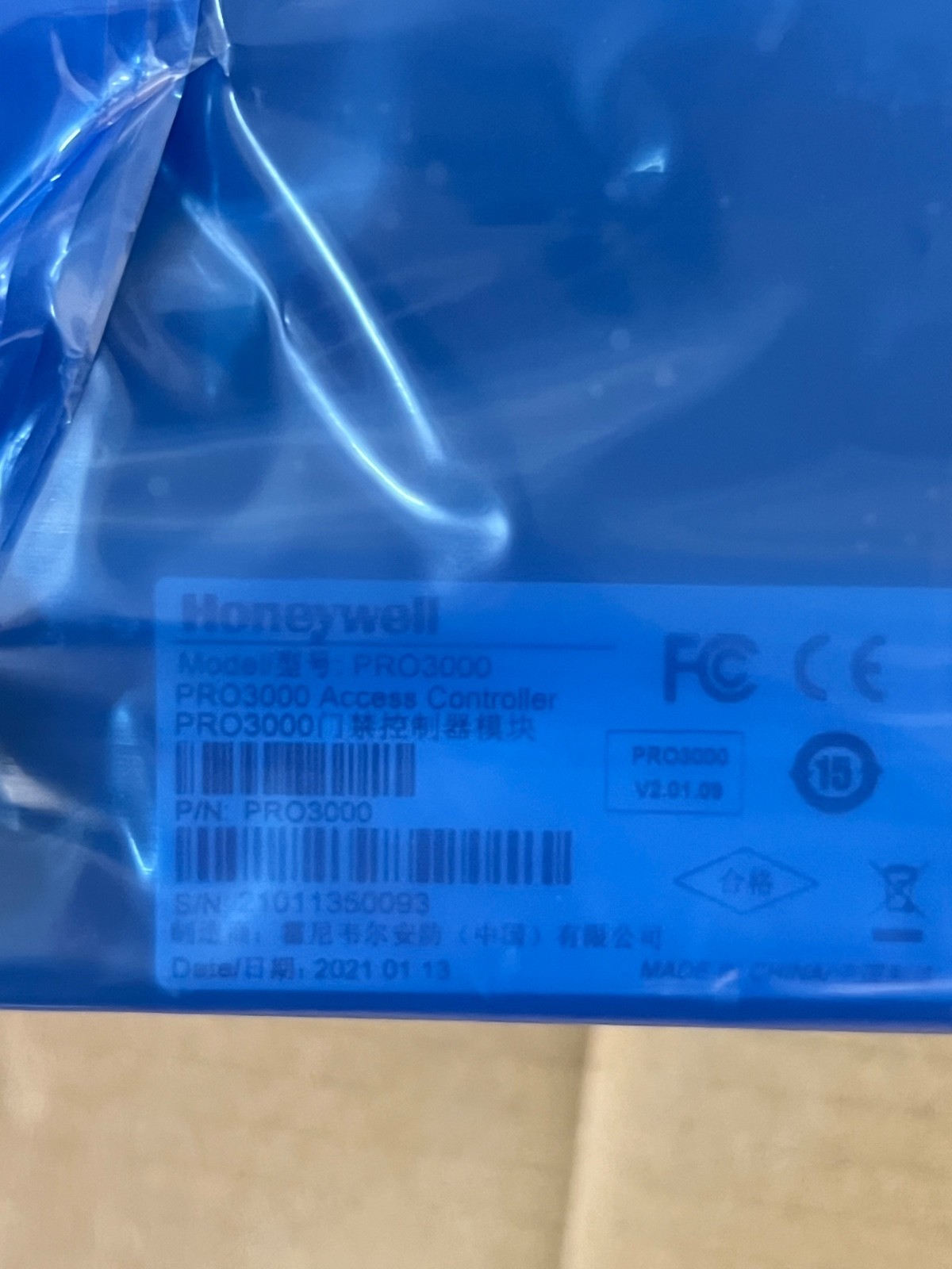 Honeywell PRO3000 Access Controller