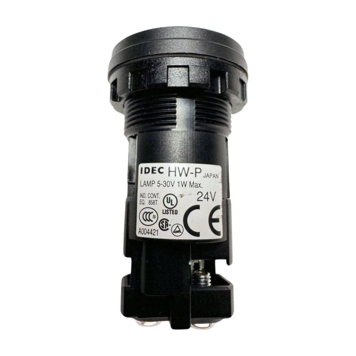 IDEC HW1P-1FQD-W-24V White LED Indicator Pilot Light, 22mm, 5-30V, 1W