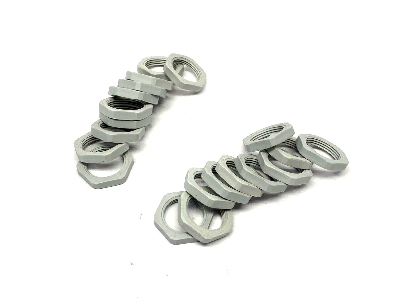 Bimed BLMN-13 Lock Nut M25x1.5, 32mm Spanner Width Light Grey Plyamide LOT OF 20