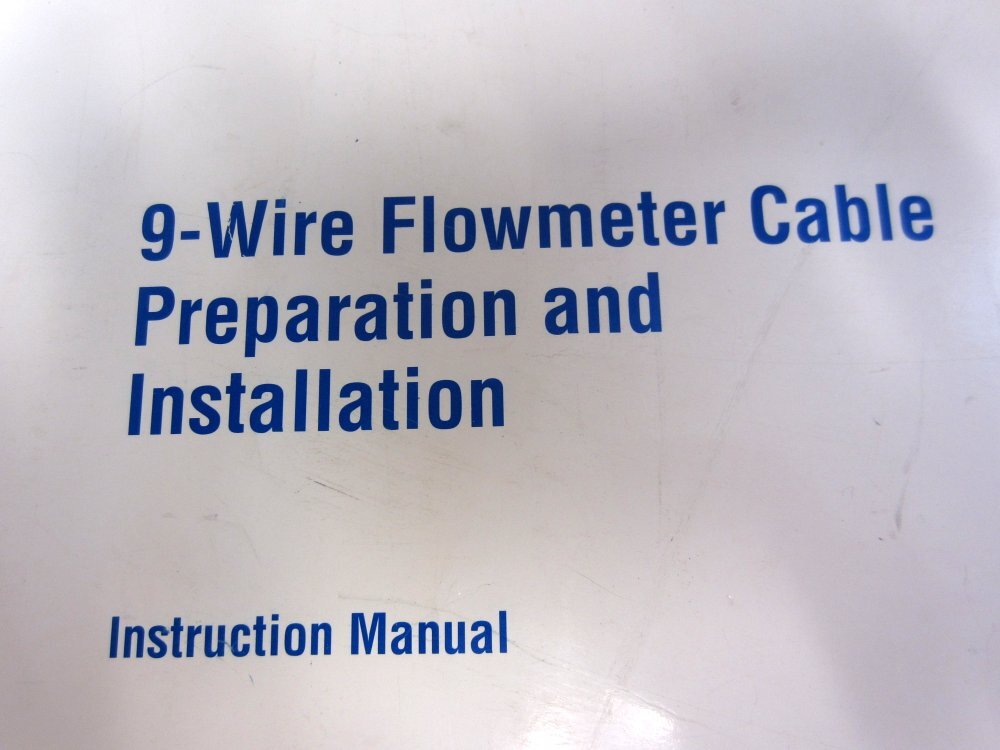 Micro Motion 1004398 9-Wire Flowmeter Cable Instruction Manual