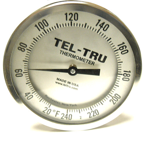 NEW TEL-TRU GT500R THERMOMETER 20/240F 1/2 NPT