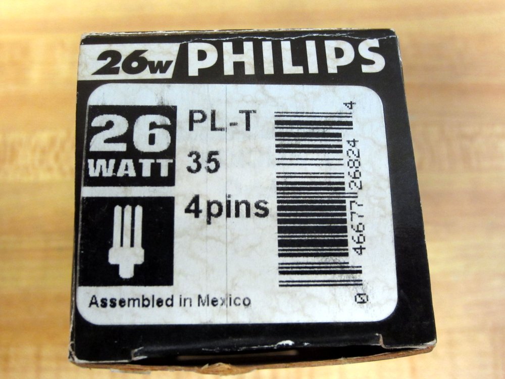 Philips PL-T26W/35/4P Triple Tube Compact Fluorescent Lamp PLT26W354P