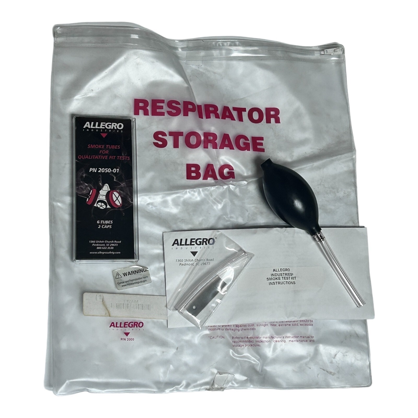 Allegro Industries 2050 Respirator Perfect Fit Testing Kit using Irritant Smoke