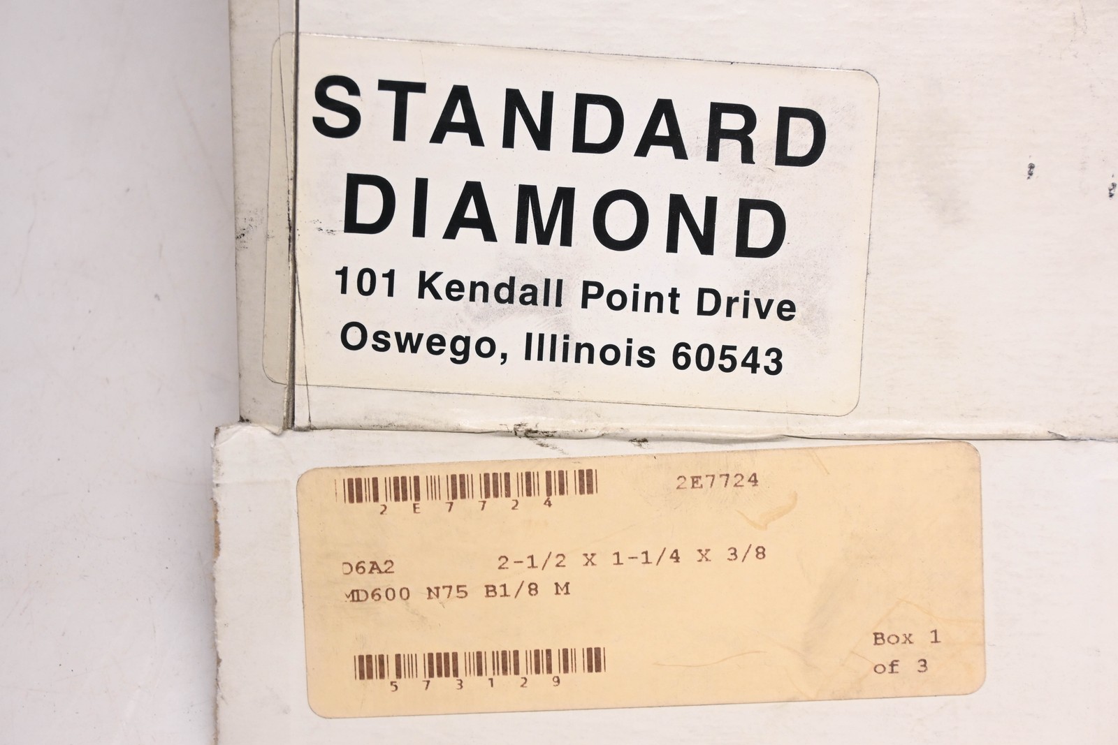 Standard Diamond 2E7724, 573129 D6A2 MD600 N75 B1/8 M 2-1/2″x1-1/4″x3/8″
