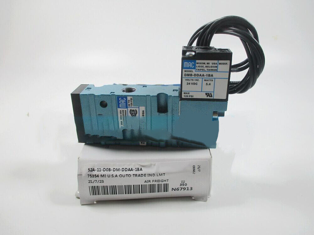 1PCS NEW FOR MAC 52A-11-B0A-DM-DDAA-1BA/ 52A11B0ADMDDAA1BA 24VDC Solenoid Valve