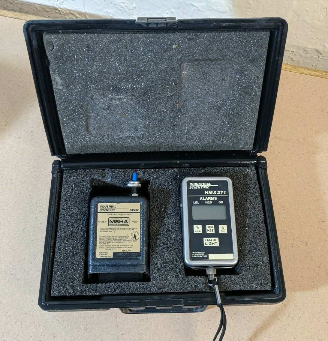INDUSTRIAL SCIENTIFIC HMX271 O2 Sensor + SP202 Permissible Sampling Pump